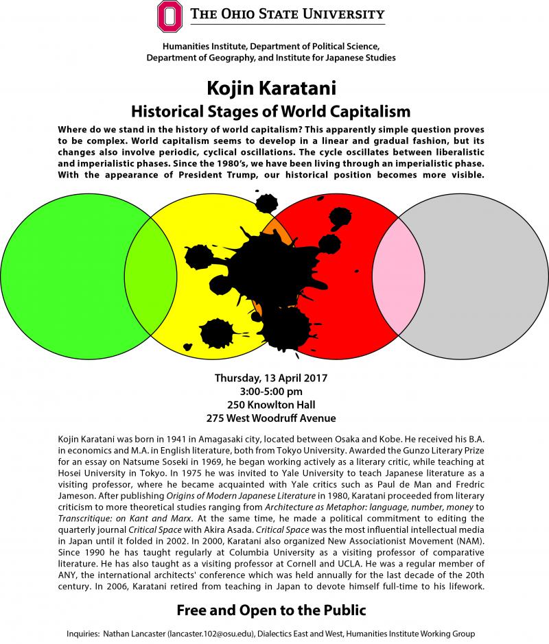 Kojin Karatani Flyer Kojin Karatani Flyer