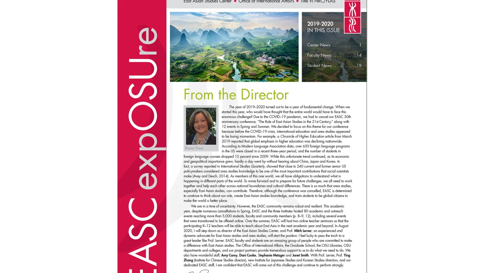 EASC expOSUre Spring 2020 Cover
