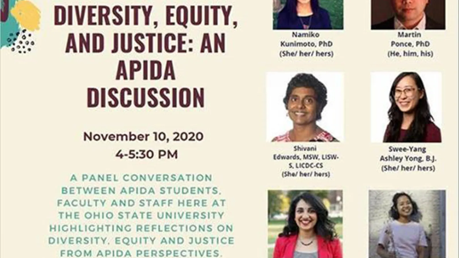 Image of APIDA Discussion Flyer