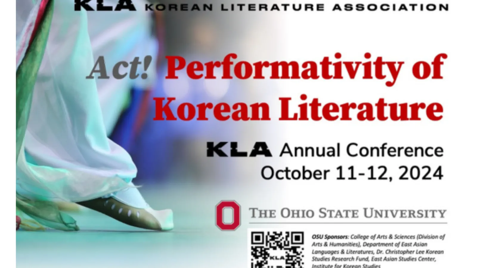 The Annual Conference of the Korean Literature Association, “Act! Performativity of Korean Literature, photo