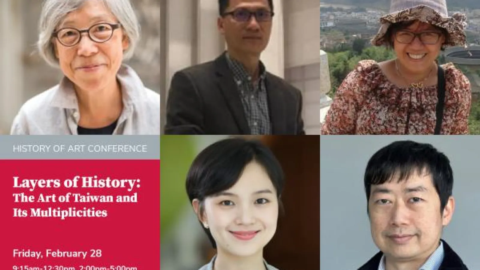 grid image of conference presenters 