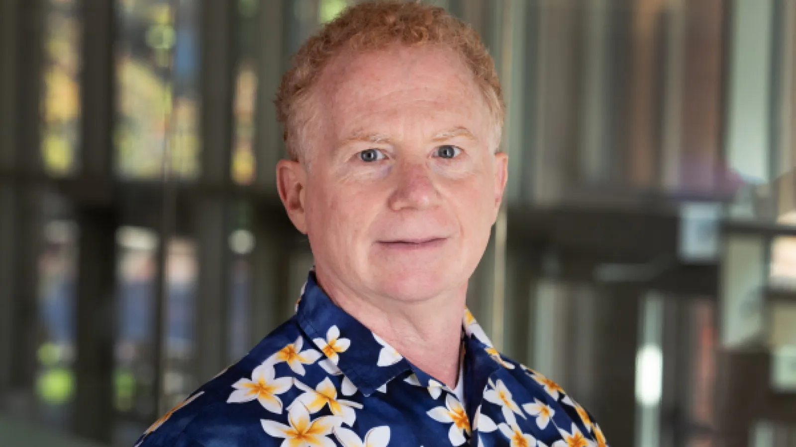 Mitch Lerner in Hawaiian shirt 