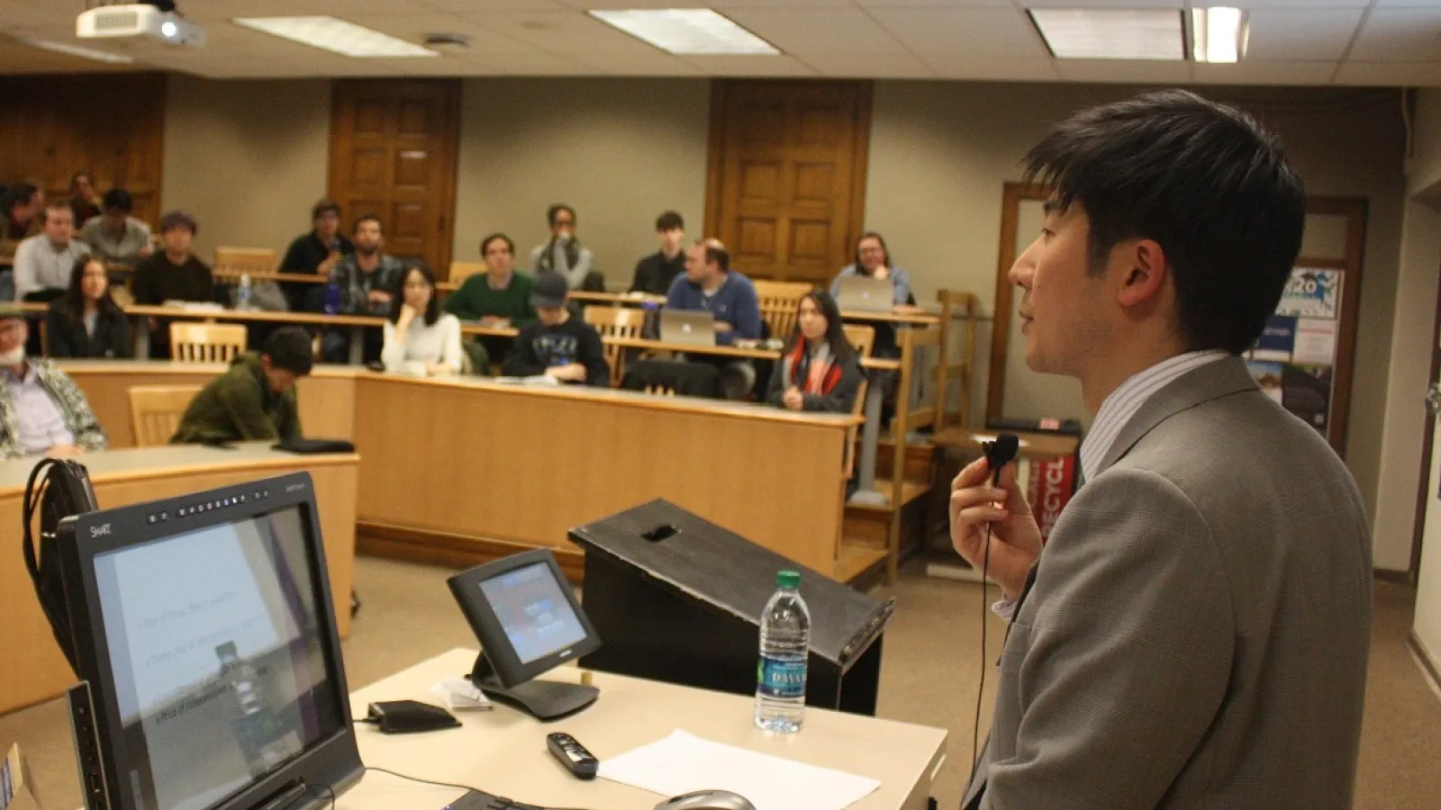 Kaoru Iokibe Delivering Lecture 