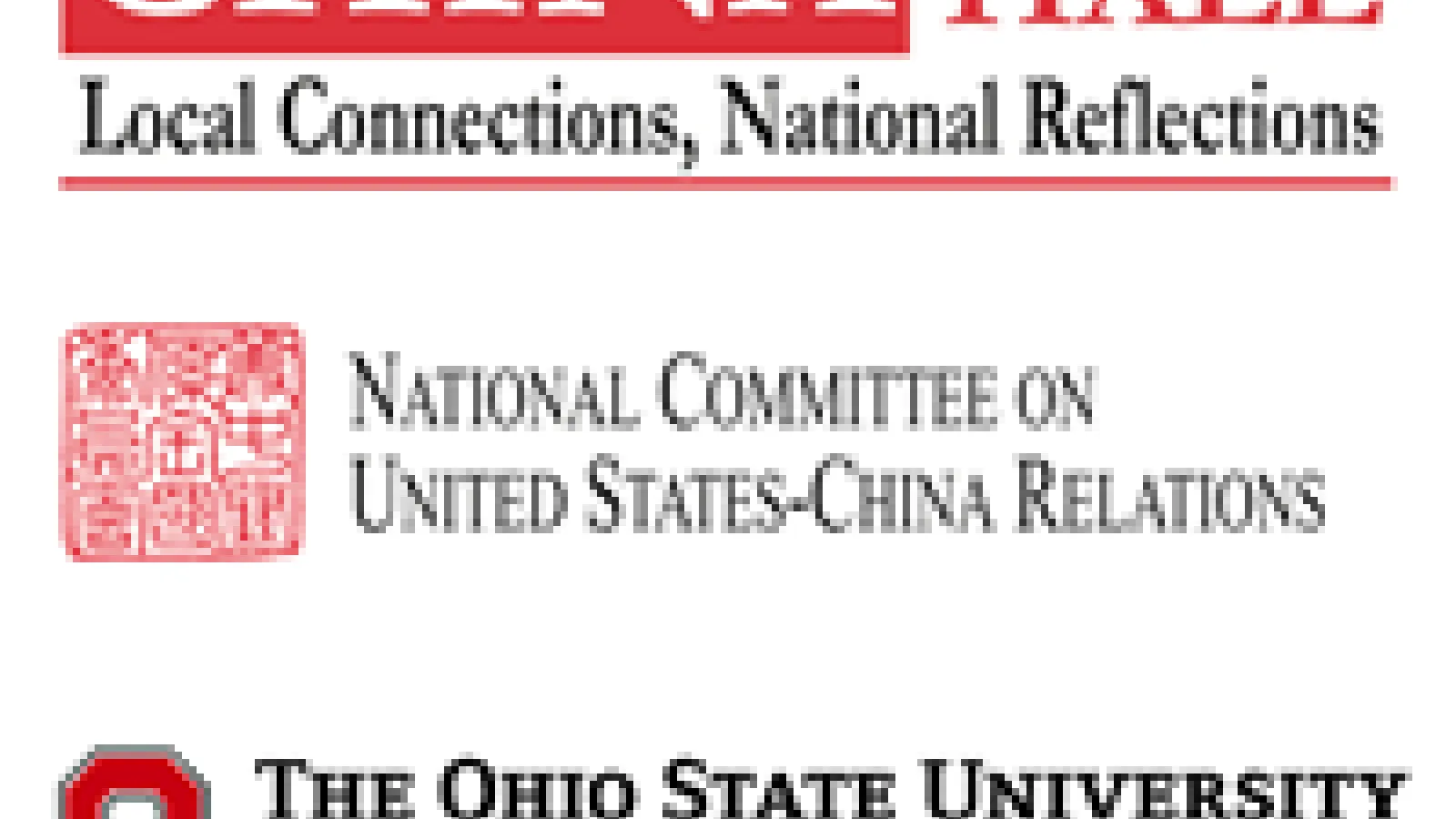 Logos for CHINA Town Hall - NCUSCR - ICS