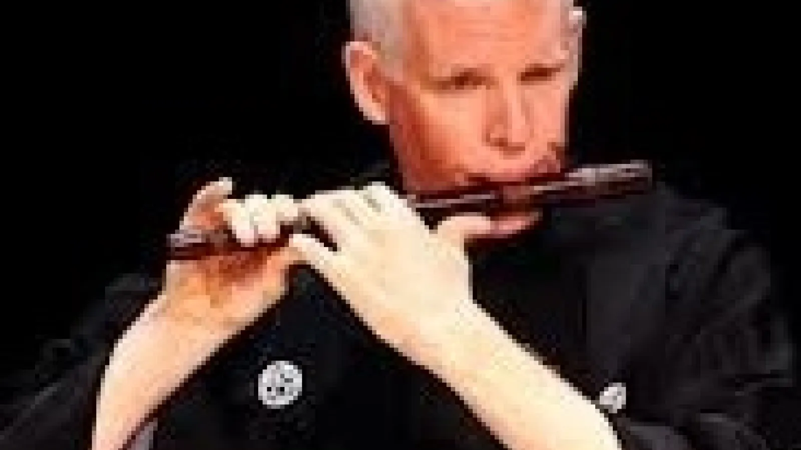 David Crandall playing flute