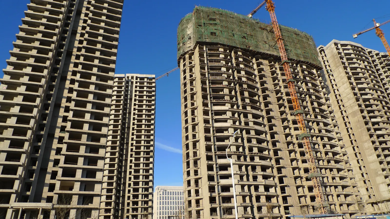 Apartment Buildings in Chinese Ghost City
