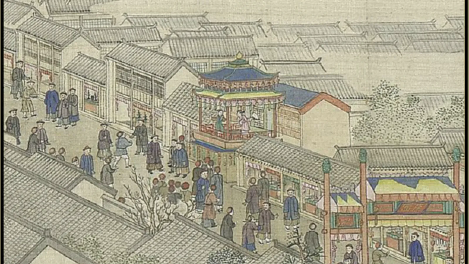 The Qianlong Emperor's Southern Inspection Tour, Scroll Six: Entering Suzhou along the Grand Canal 