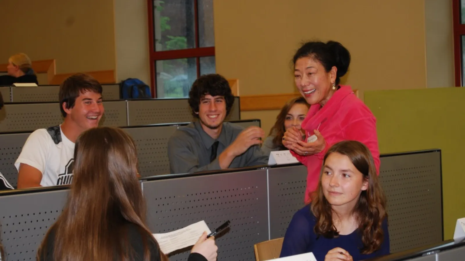 Students in Mini Japanese Lesson