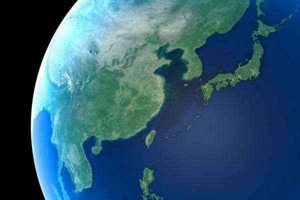 east asia from space