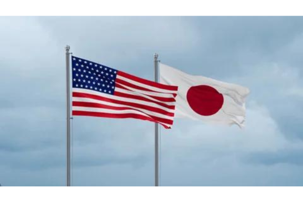 Japan-USA flags