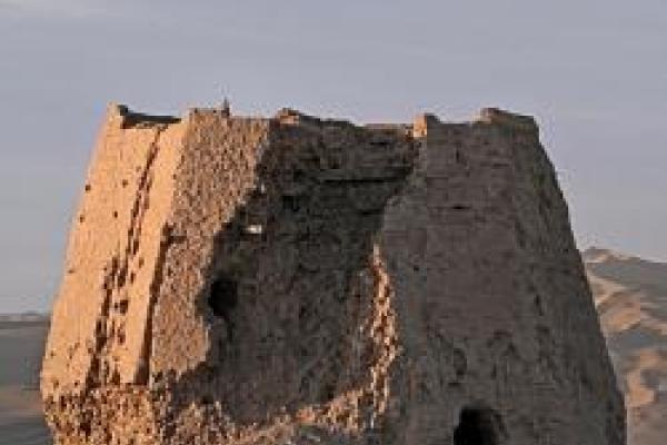 image of ruined tower on great wall of china