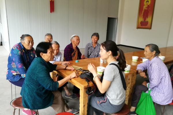 Elderly Women at Buddhist Temple Retreat Elderly Women at Buddhist Temple Retreat