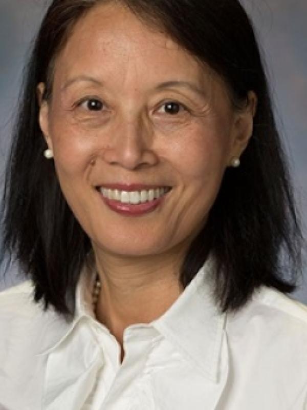 Picture of middle aged woman with black hair