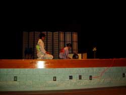 Tea Ceremony, women on stage.